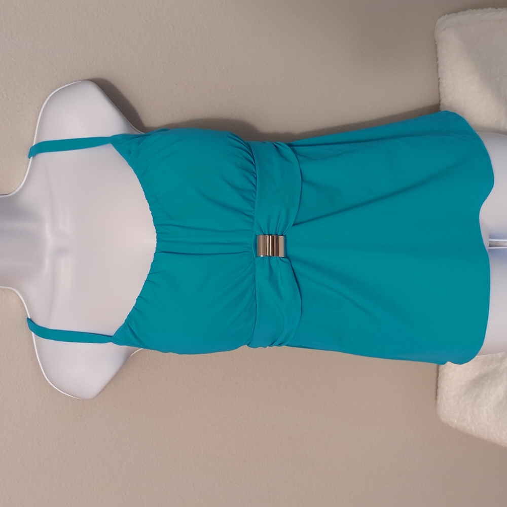 Blue Tankini Top Size 36C